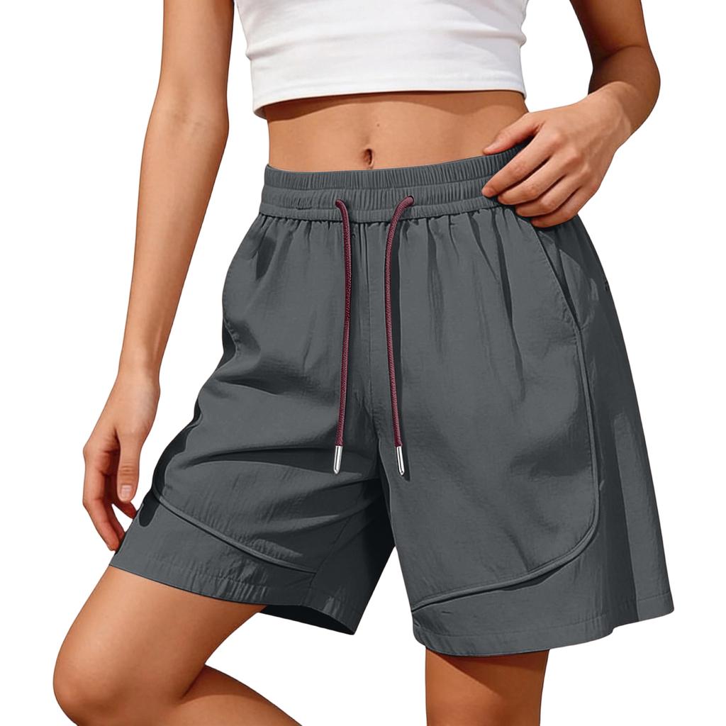 Women's Color Shorts, Casual And Versatile Sports Straight Shorts