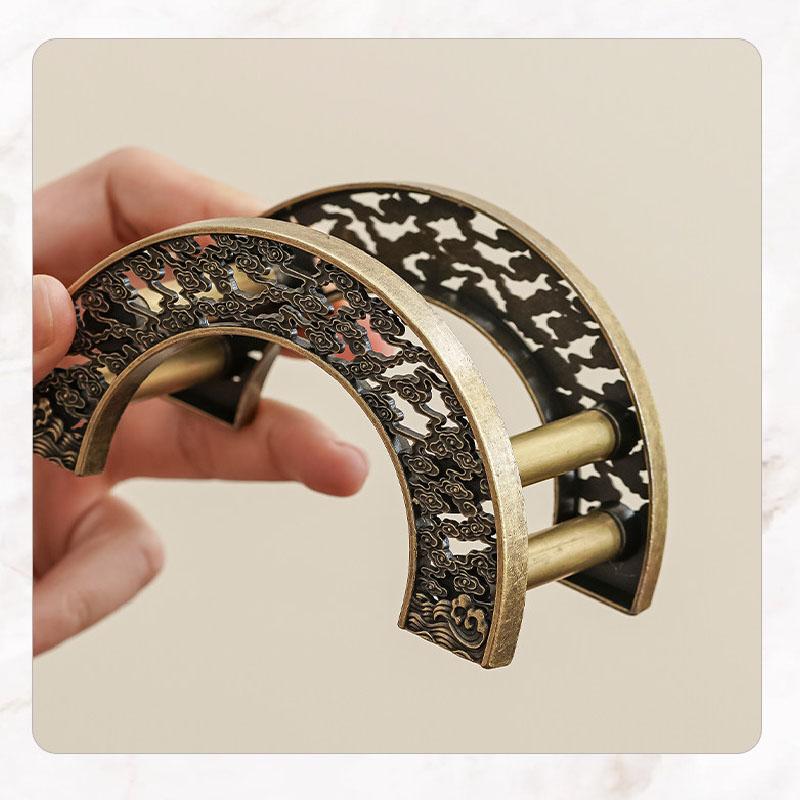 Cup Coaster Storage Rack, Alloy Cup Holder Base, Tea Set Accessories, Metal Retro Creative Cup Holder, Tea Ceremony Accessories