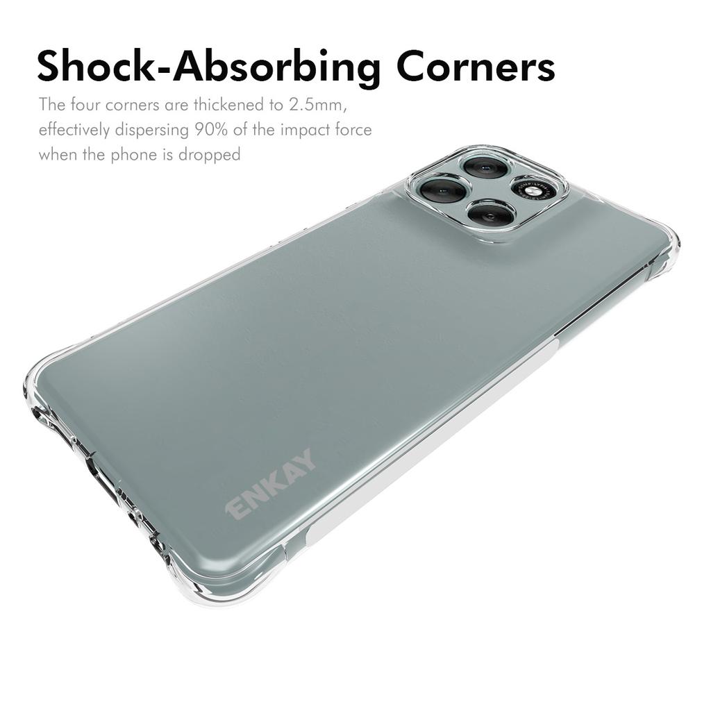 For Motorola Moto G56 5G Clear Phone Case ENKAY HAT PRINCE Shockproof Anti-slip TPU Cover