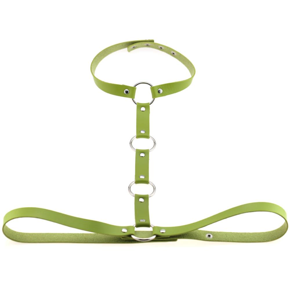 Vegan Leather Body Harness Sword Belt Cage Gothic Accessories  Women  Men Punk Goth Fashion Jewelry Cosplay Festival Outfit