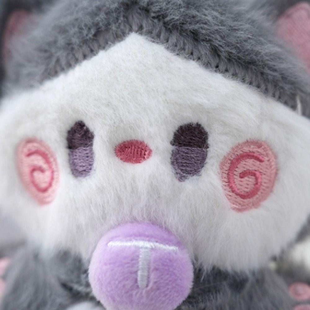 Stuffed Coffee Cat Plush Keychain Hugging Animal Plush Key Chain Cute Cat Plush Doll Children