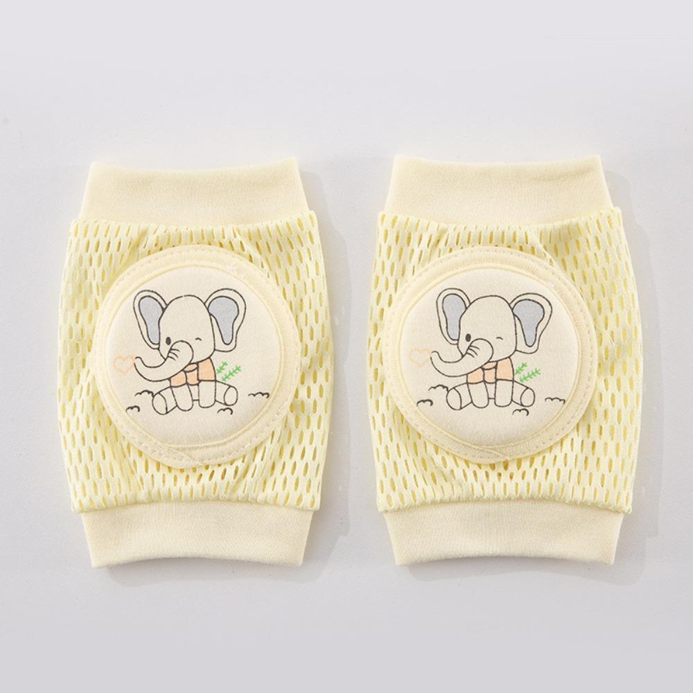 2 pcs Cartoon Pattern Baby Knee Pads Thin Baby Knee Protector Toddler Crawling Protective Gear