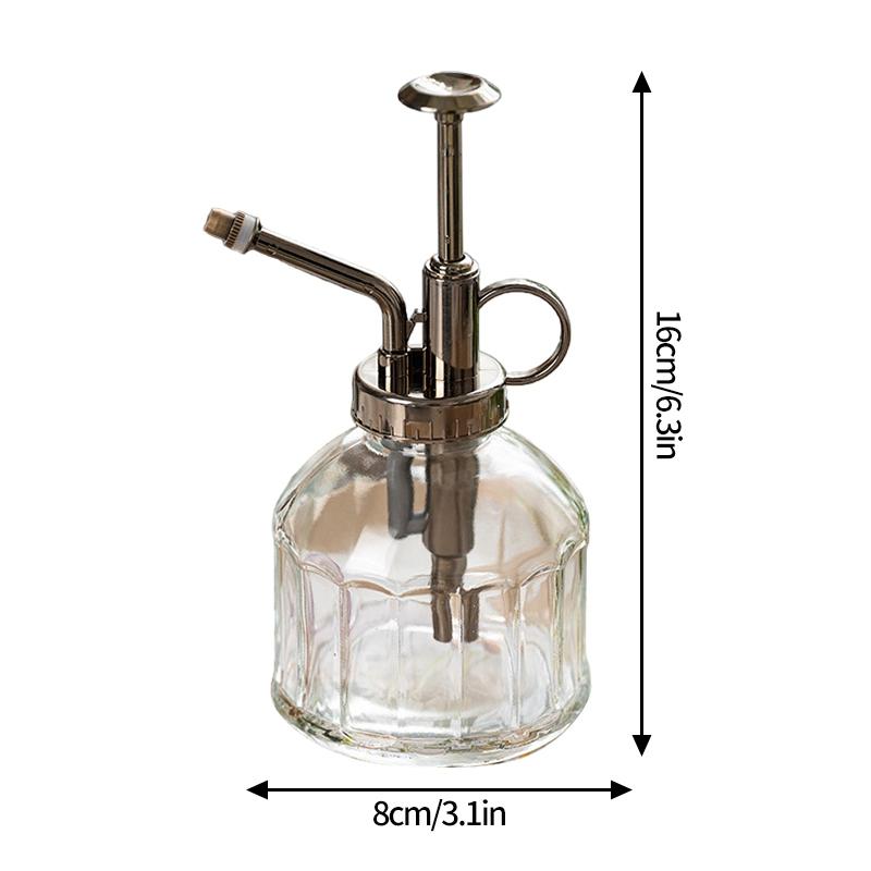 Retro Glas Luftdruck-Gießkanne Geprägte Glas-Sprühflasche Gartenarbeit Spezial Haushaltssprinkler Gießflasche