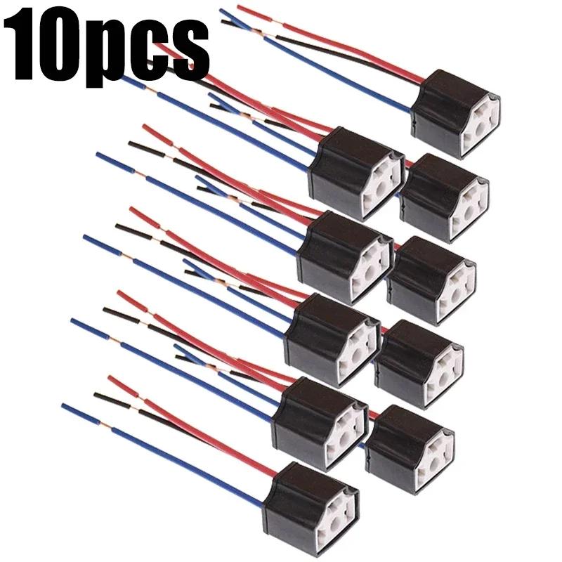 Soclu Far LED Ceramic H4 Far Auto de Înlocuire Reparare Conector Suport Bec Mufă Auto Soclu Bec H4 cu Fir