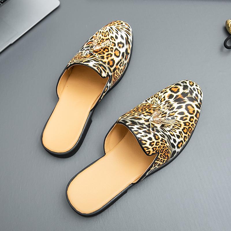 Italian Brand Men's Flat Shoes Soft Soled Comfortable Slippers Versatile for Home Commuting Men's Loafers Big Size  38-48