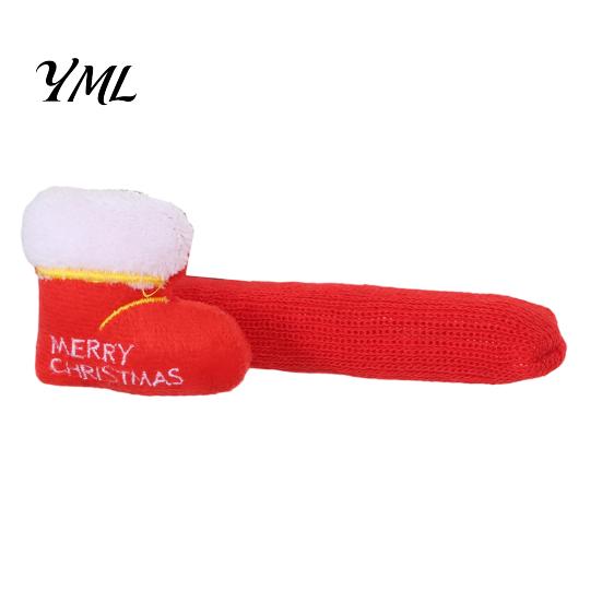 Christmas Party Home Decor Knitted Doorknob Covers, Santa Reindeer Decor, Anti?Slip Protector Sleeves, Door Holiday Decoration Supplies Handle