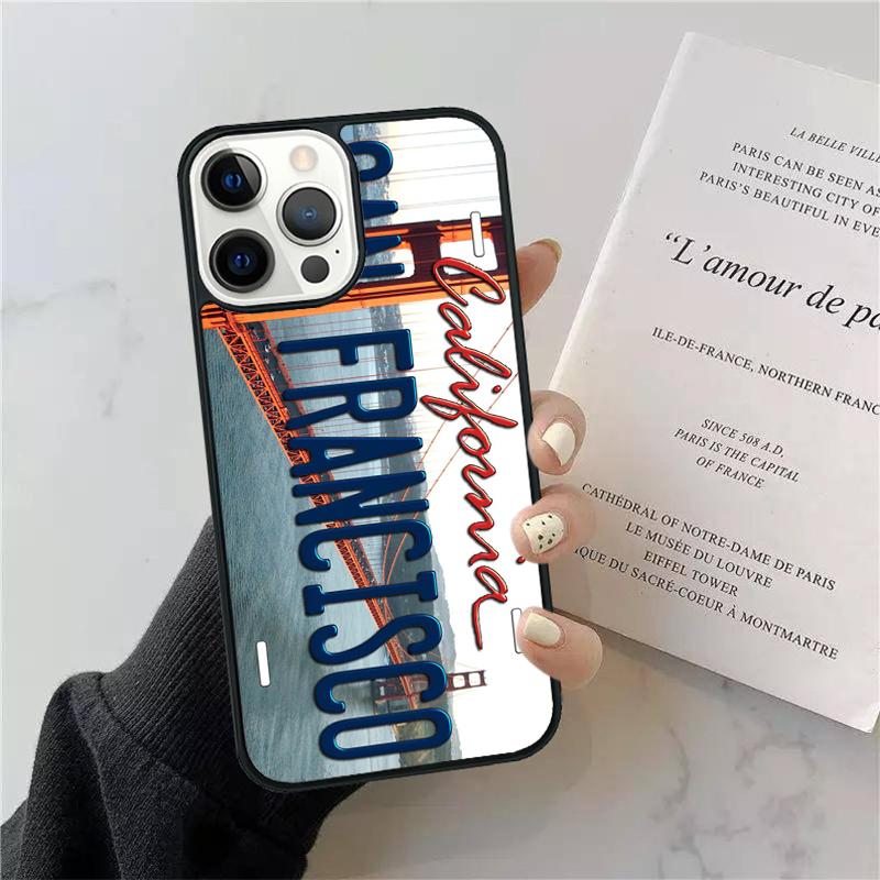 LICENSE NUMBER PLATES Phone Case Cover For iPhone 17 Air 13 15 Pro Max 16 14 Plus 12 11 Apple Max Coque