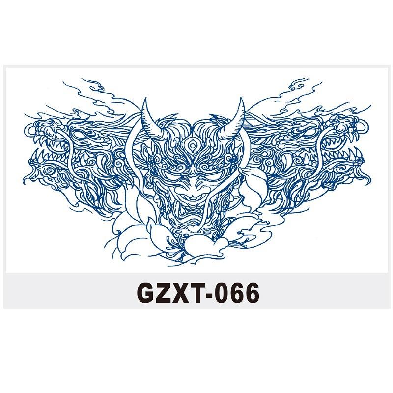 Herbal Tattoo Sticker Large Pattern Chest Sticker Juice Sticker Can'T Be Washed Off Semi-Permanent Water Transfer Gzxt