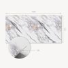 Panel Winylowy Z Dekorem Do Kuchni Lub Łazienki 100X50 Cm Elegancki Marmurowy Wzór