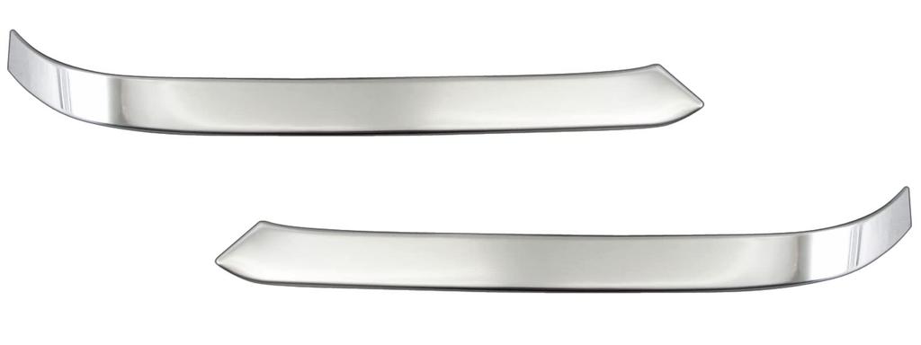 BRIGHTZ Finish Stainless Steel Front Bumper Corner Moulds for the Tanto Funcross Fits and 660 Ultra-Mirror (2-Piece) LA650S/LA660S (COR-MOL-024) -