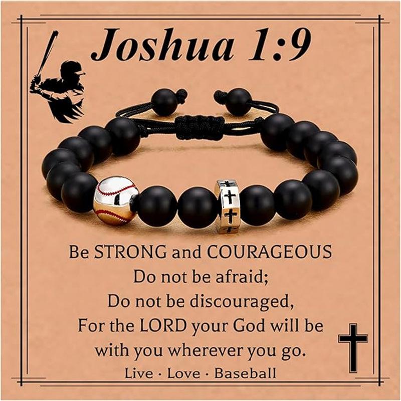 JYL TS Bracelet Adjustable  Cross Sports Charm Ignites Passion & Perseverance