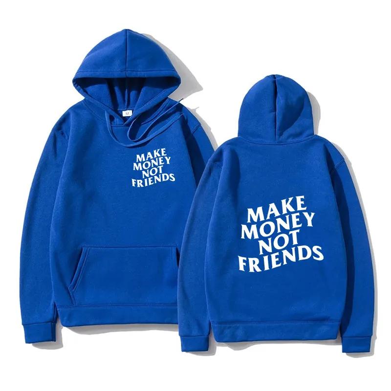 The Interesting "Urgent Need Funds" Letter-patterned Hooded Sweatshirt Fashion Design Is Trendy and Cool with A Bold Attitude.