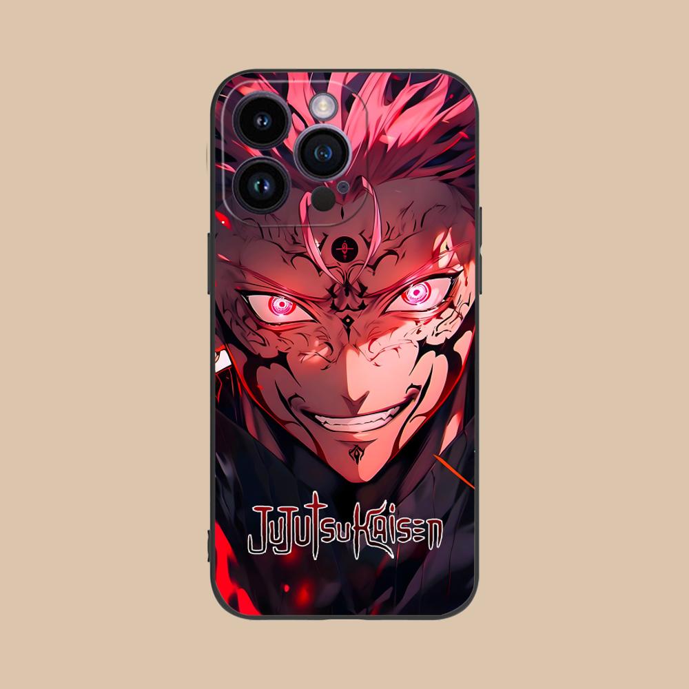 Jujutsu Kaisen Sukuna Mobile Phone Case for iPhone 17 16 15 14 13 12 11 X XR XS 8 7 Air Pro Max Plus Mini Colorful Cover Pretty