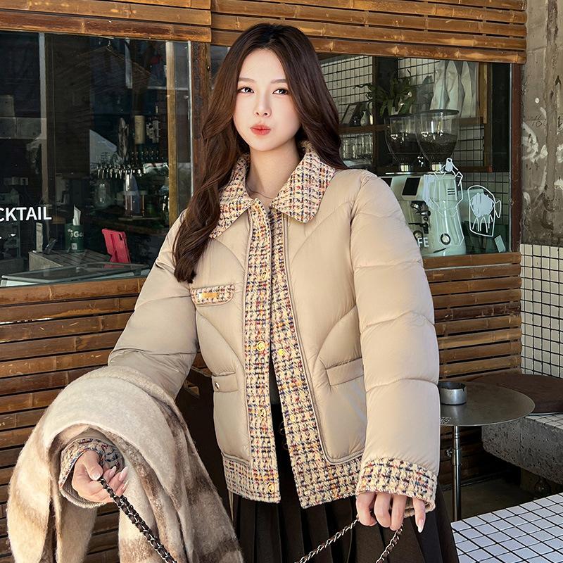 Big fur collar new loose cotton-padded coat for women's long over-knee thickened large-size down cotton-padded coat