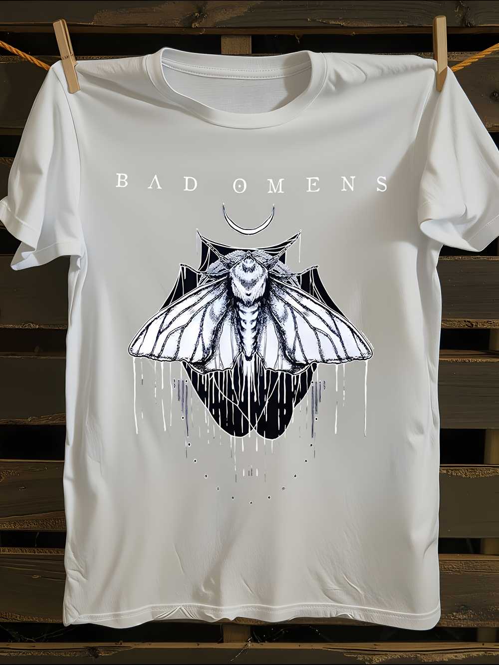 

Унисекс Футболка Bad Omens Мужская Футболка Женские Футболки с Принтом Букв Футболка с Коротким Рукавом Повседневная Уличная Футболка Топ S