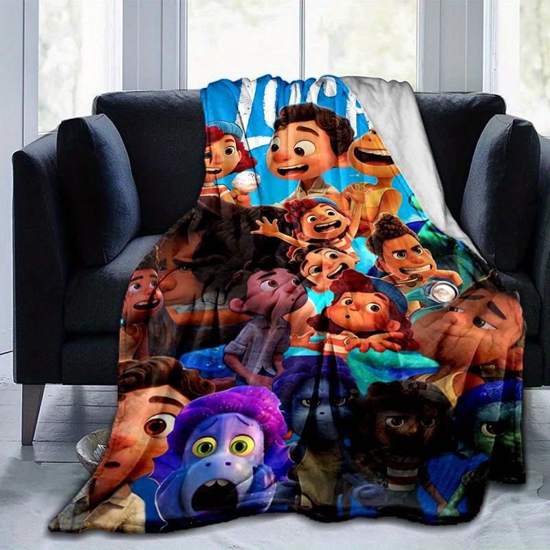 1pc, Disney Pixar Luca Movie Characters Throw Blanket Perfect for Home Decor, Couch Cover, Outdoor Use, Travel, Camping