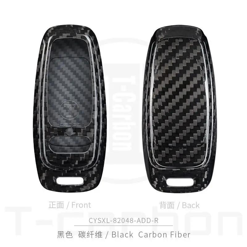 Breloczek do kluczy samochodowych A3 8p 8l A4 B6 B7 A1 A6 C5 C6 C7 C8 4f A7 S3 8v A5 B9 Tt Mk2 Q7 RS Q5 Q8 Pokrowiec Obudowa z włókna węglowego na kluczyk samochodowy