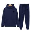 Spring Tide Brand Aml Classic Big Love Printing Men and Women the Same Couple Hooded Sweater Set