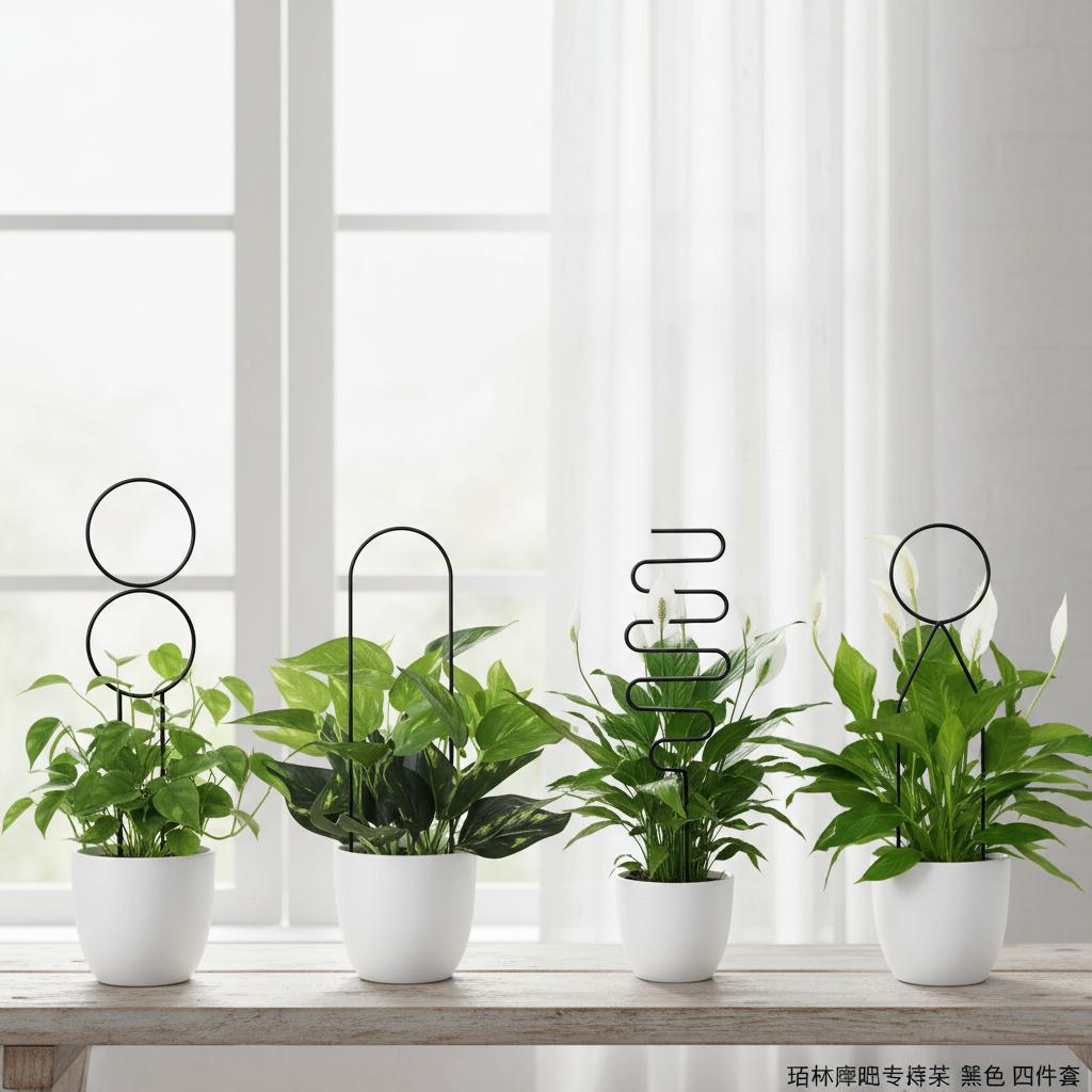 

Plant Climbing Support Sticks 4Pcs 34x10Cm PP Plastic For Turtle Plant Vine Training Gold
