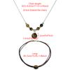 Vintage Leather Necklace Featuring Natural Tiger Eye Stone Adjustable Length Necklace Alloy Texture Present for Women