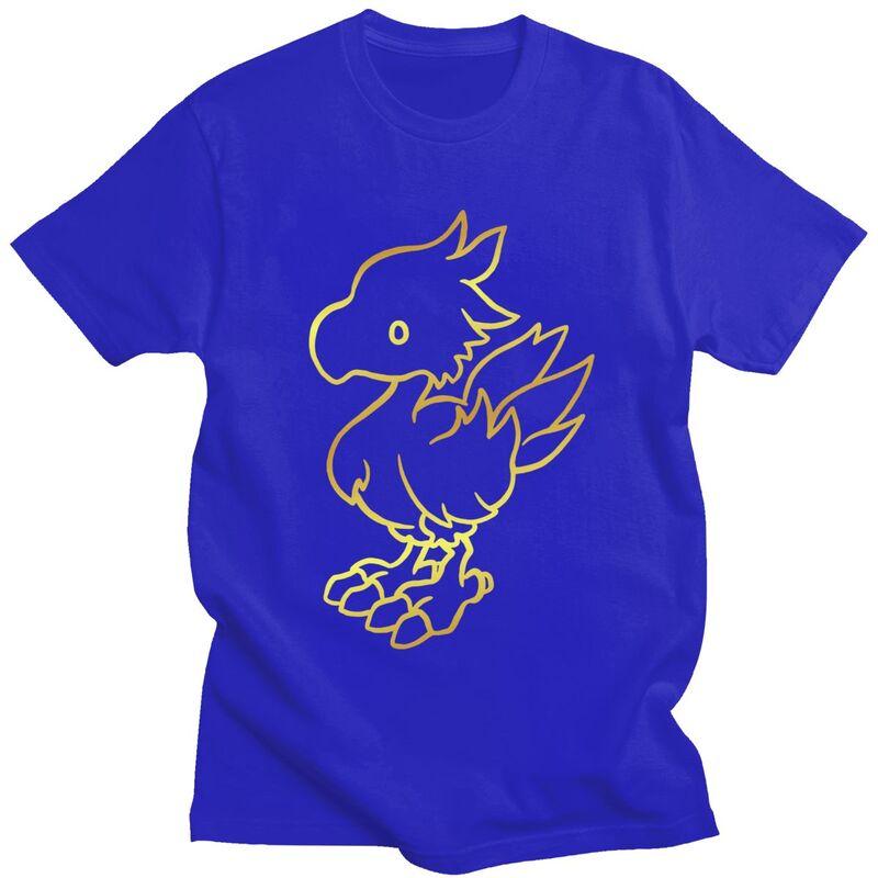 Custom Mens Final Fantasy Chocobo T Shirt Short Sleeve Cotton Tshirt Classic Tshirt Casual Tee Clothes