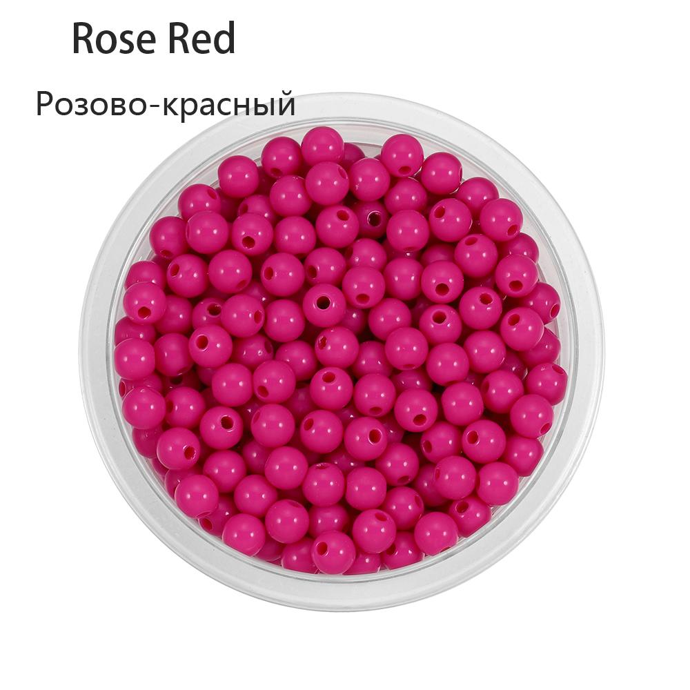 10-200pcs Mixed Acrylic Plastic Smooth Round Ball Spacer Beads 6 8 10 12MM Pick Size For Jewelry Making Accessories