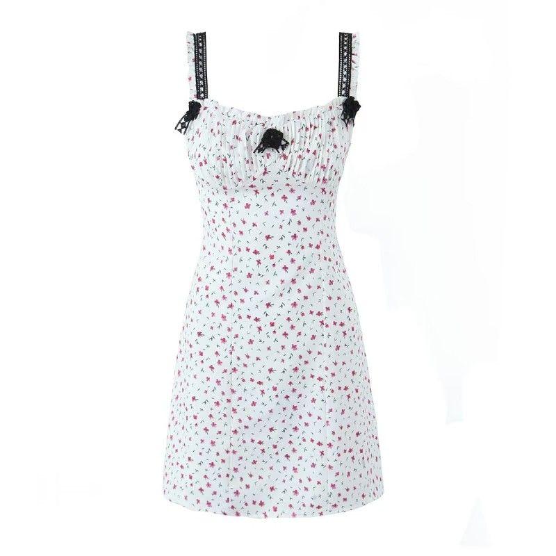Sweet and Pure Desire Sexy Retro Slimming Slip Dress