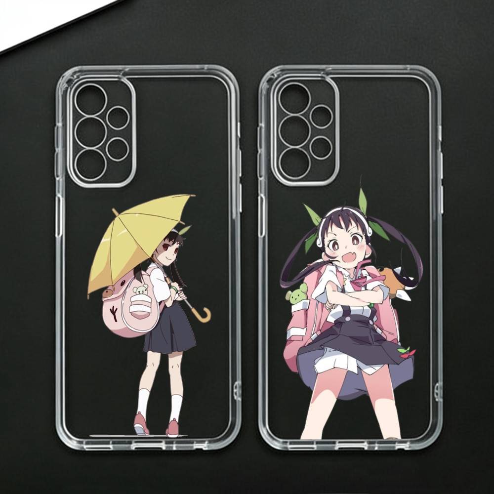 H-Hachikuji Mayoi Cute Phone Case For Samsung Galaxy A71,A70,A52,A51,A40,A30 Transparent Cover