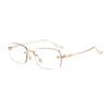 Rimless Metal Square Glasses Women Men Simple Exquisite Luxury Eyewear Commute Business Female Male Blue Light Blocking Glasses