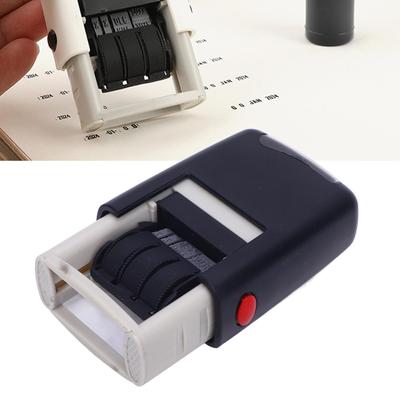 Adjustable Date Stamp Date Stamp 25x2.8mm English Date Clear Imprint Quick Drying Adjustable Self Inking Stamp