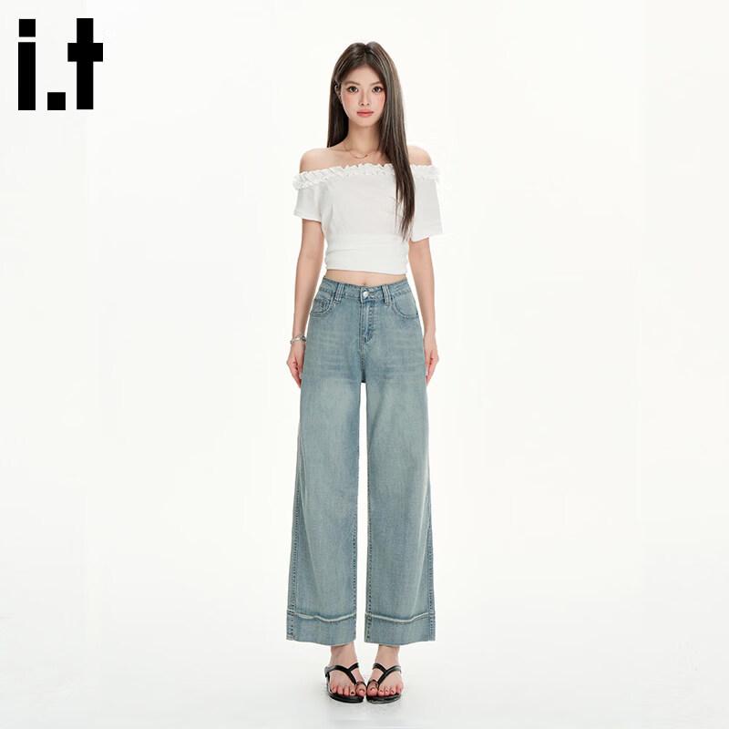 CHOCOOLATEit Women s Lyocell Tencel Washed Nine-Point Jeans XXL