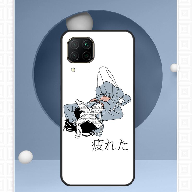 Sad Japanese Anime For Huawei Nova 12i 12s 11i 8i Y91 Y60 Y70 Y72 Y90 Y61 9 10 SE P20 P40 Lite P30 P60 Pro Case