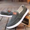 Men's Canvas Shoes with Soft Soles Casual Breathable Comfortable Sliding Sleeves Men's Cloth Shoes Men's Sneakers