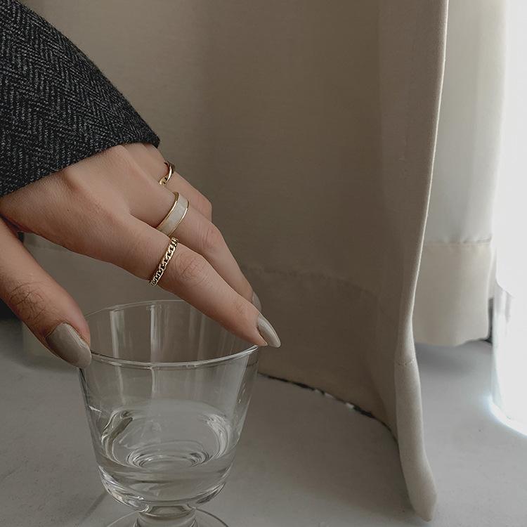 Adjustable Women's Ring Vegetable Ring Square Index Finger Fashion Personality Simple Clean Ins Style Girl Summer Beach Vacation Jewelry Finger Ring