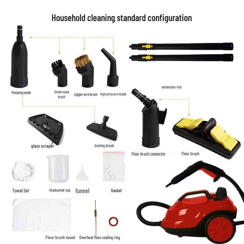 High-Temperature Steam Cleaner with 2L Capacity for Car Interiors, Film Application, and Household Sterilization (Model SE8620).