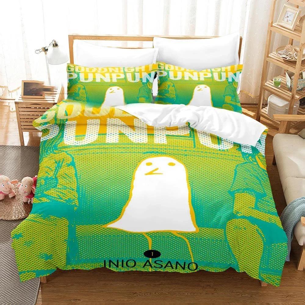 3D Print Goodnight Punpun Oyasumi Comfortable Duvet Quilt Cover Pillowcase Bedding Set Children Bedroom Decoration Home Textile