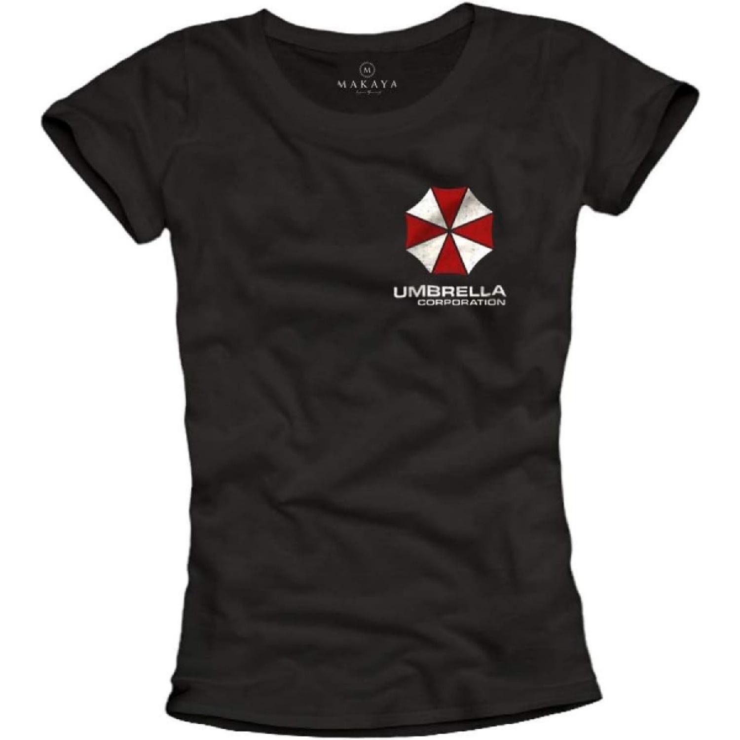 Женский топ MAKAYA Evil Corp - Футболка с принтом Resident - Корпорация Umbrella S