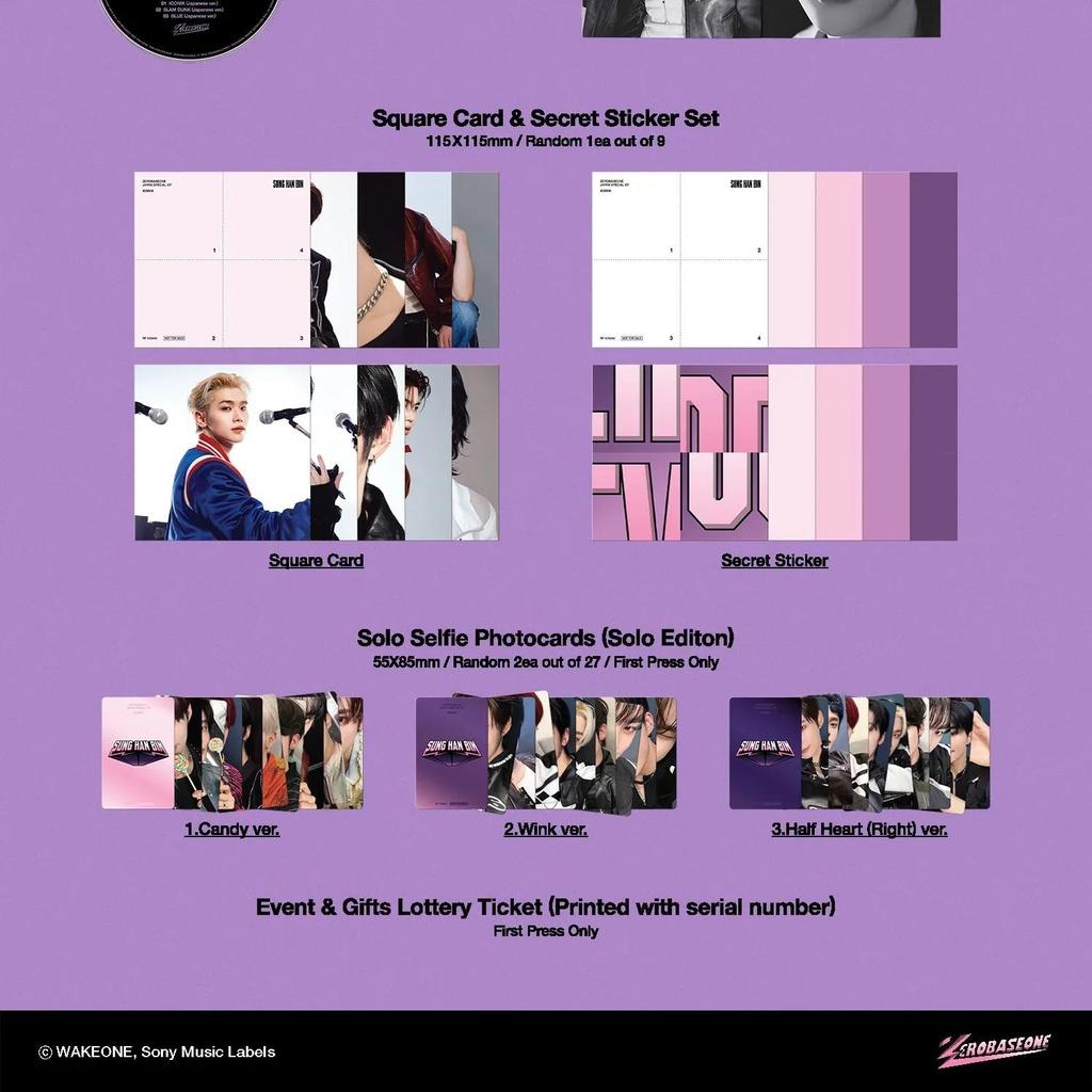 ZEROBASEONE 1. Japanische EP - Iconik (Solo-Ausgabe)