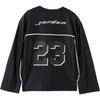 Jordan Wj Ls Jersey V-Neck Pullover Long Sleeve T-Shirt Women Tops Black HF9460-010