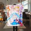Pretty Cure Best Friends pattern Flannel Blanket, High quality Comfortable for All Seasons, Home Decor, Warmth and Comfort, Perfect for Gifts.