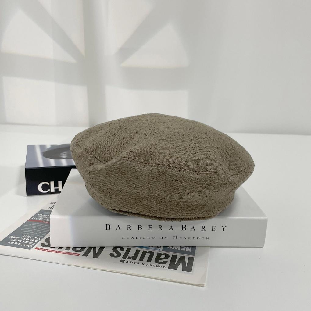 Women's and Men's Couple Daily Buckle Beret Hat