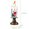 LED Flameless Candle Glitter Lamp Battery Operated Lighted Flameless Candle Candle Shaped Snow Lantern Xmas Decorations