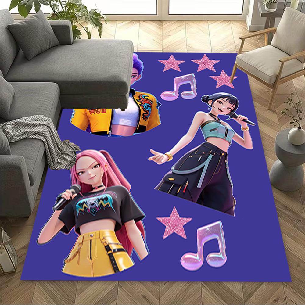 Urban Fashion Trio Floor Mat Suitable for Kitchen Dormitory Outdoor Game Room Antislip Carpet Anime Office Decor Perfect Gift for Friends & Family