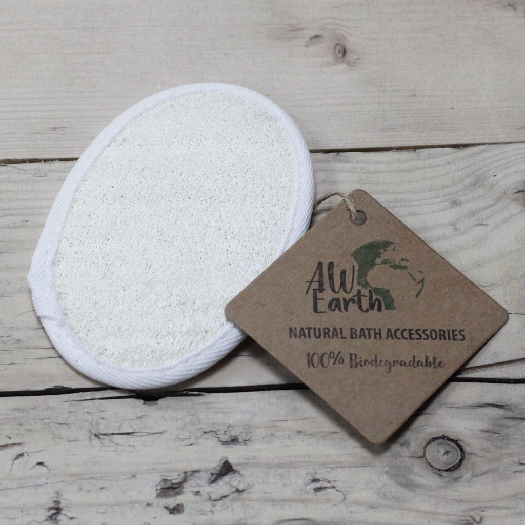6x Loofah Body Scrubber - Natural Oval