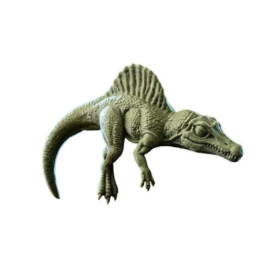 Noir Theory Funny Dinosaur Ornaments, Decorative Lying Figurine, 3D Computer Monitor Ornament for Home Office A