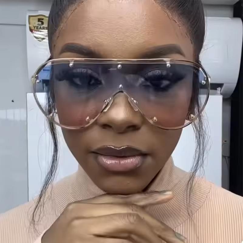 1pc Women/Men Oversized Personality Fashionable Sunglasses For Outdoor Vacation Driving Party Musical Festival Accessories