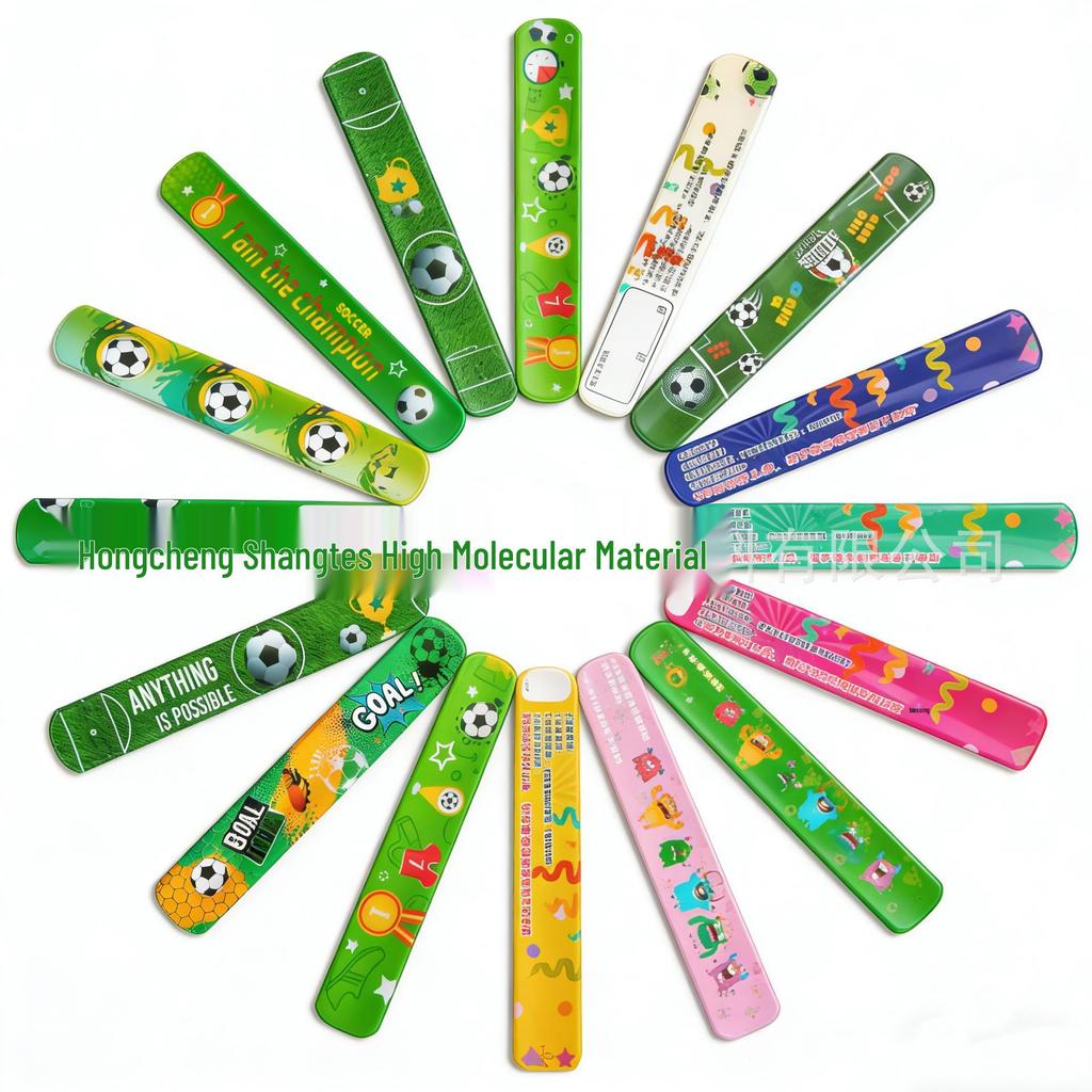 2026 World Cup Football Slap Bracelet for Kids - Pat-Pat Circle Design