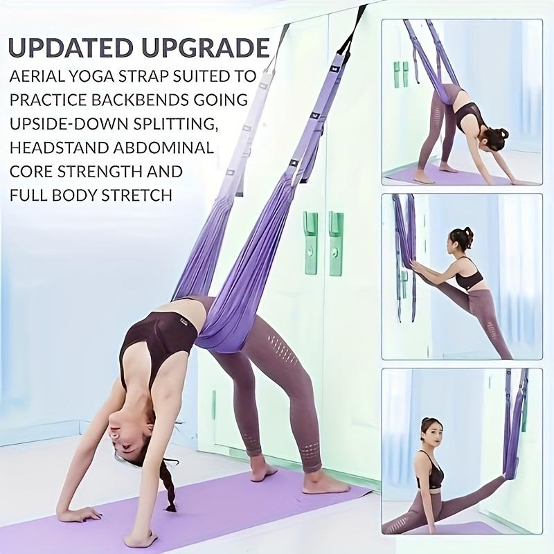 Aerial Yoga Strap for Door Home Fitness Stretching Band for Backbend and Split Training