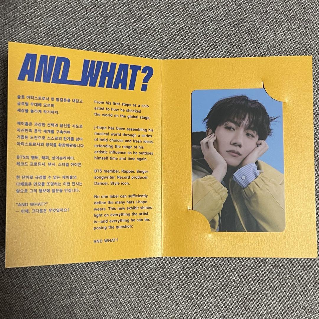 

[USED] BTS Hoseok Hobi Exhibition AND WHAT Trading Card J-HOPE Korea