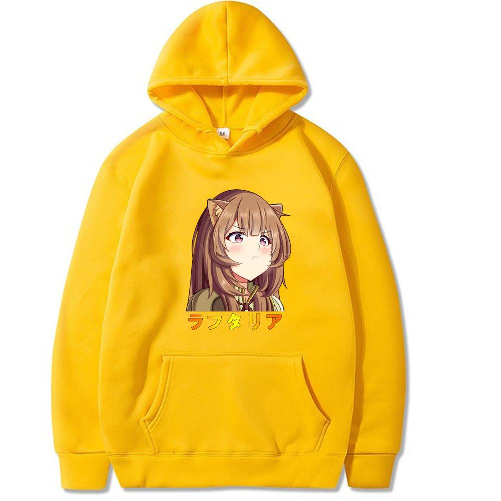 Japanese Animation The Rising of The Shield Hero Hoodies Boys Harajuku Girls Fancy Music Gift Loose Sweatshirt